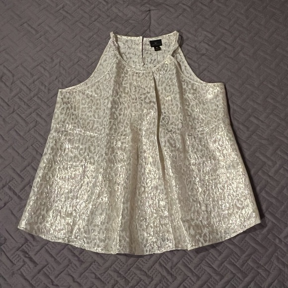 Leopard Metallic Print Top - Picture 1 of 5